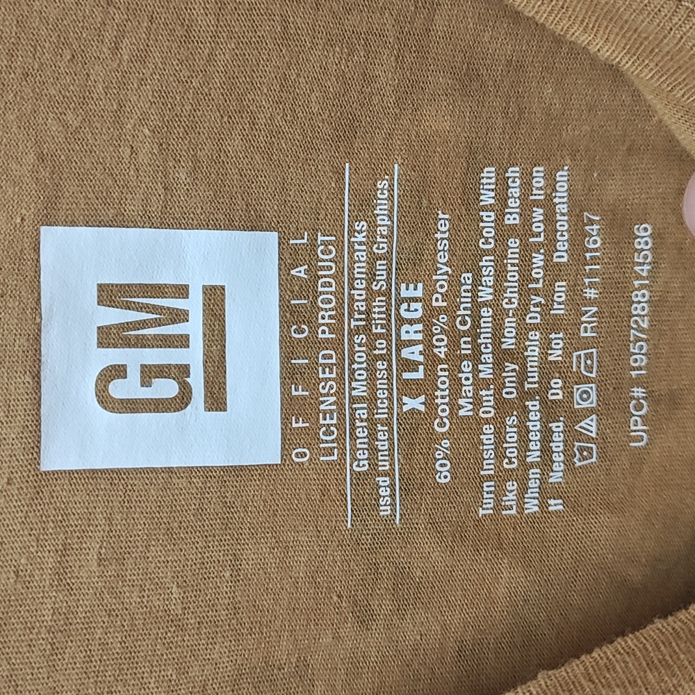 GM Chevy Camaro American Muscle Long Sleeve Shirt - Picture 6 of 6